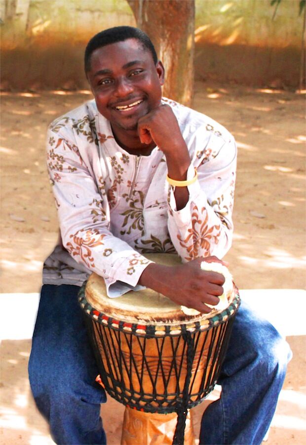 Emmanuel Agbeli, drummer and folk art painter